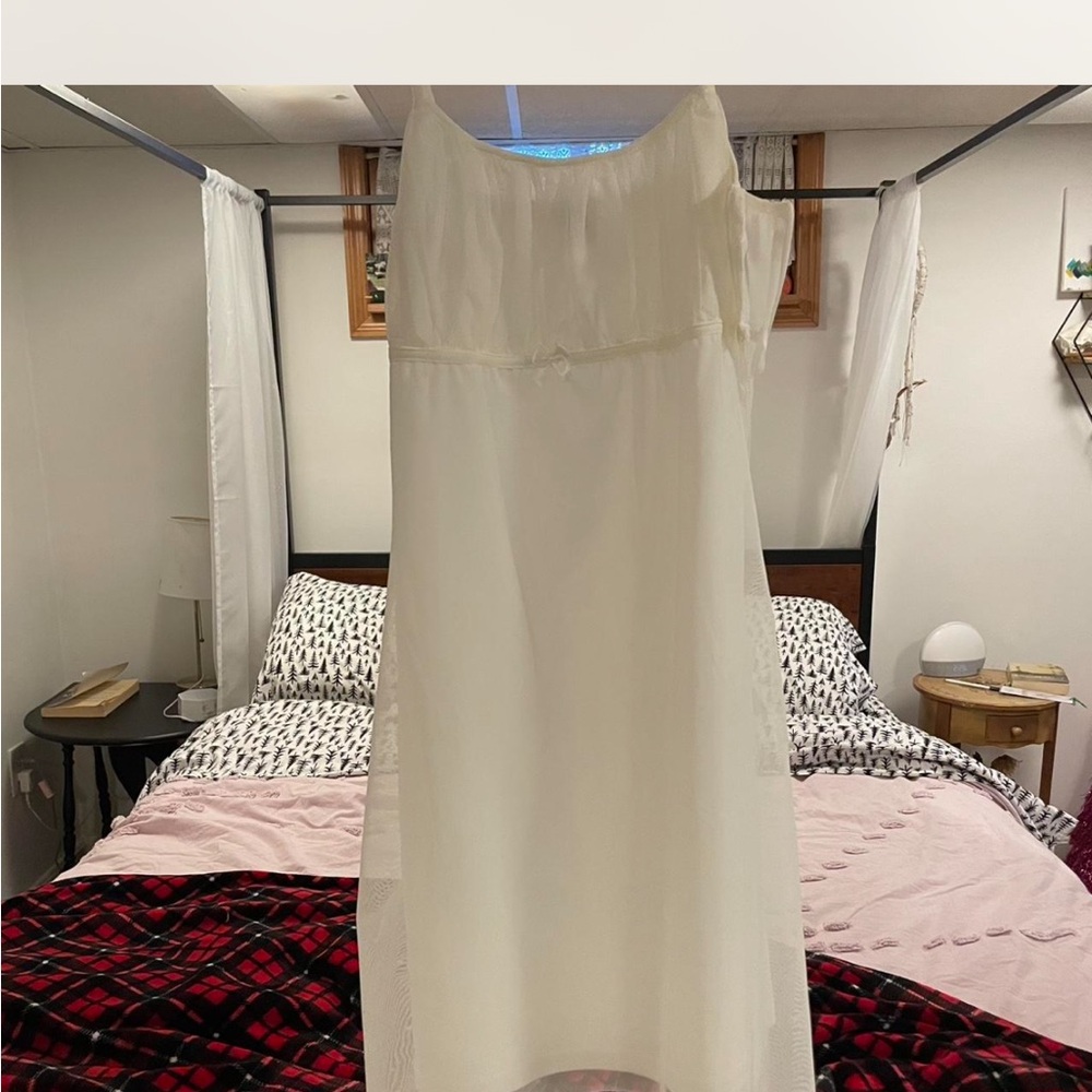 White tunnel vision fairy dress